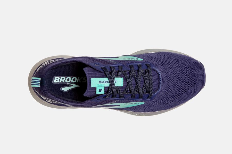 Brooks Ricochet 3 Road Running Shoes - Womens - Purple/Turquoise - CD8012634